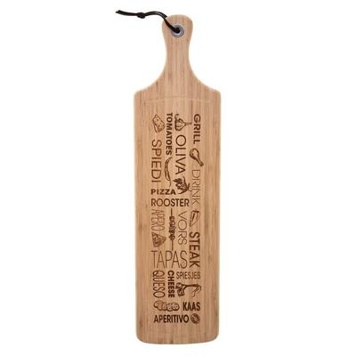 PLANCHE A DECOUPER WORD 59X15CM BAMBOU