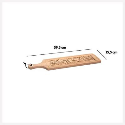 PLANCHE A DECOUPER WORD 59X15CM BAMBOU