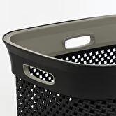 PANIER A LINGE PURL 45L GRIS
