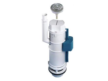 MECANISME WC ECO 3/6 L AVEC DOUBLE BOUTON POUSSOIR CHROME SORTIE UNIVERSELLE 11,5 X 100 MM
