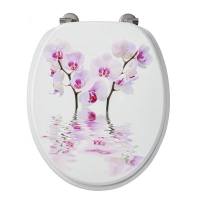ABATTANT DE TOILETTE ORCHIDEES DECOR EN MDF