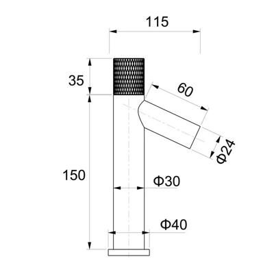 BORDEAU MITIGEUR LAVE-MAINS CHROME