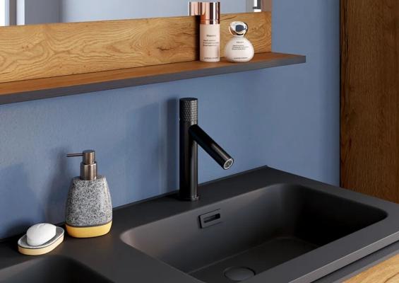 BORDEAU MITIGEUR LAVABO NOIR