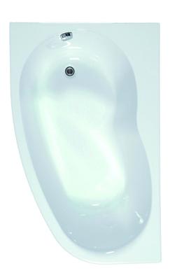 BAIGNOIRE D'ANGLE 'ELBA' DROITE 160 X 100 CM