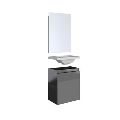 PACK PORTO LAVE-MAINS 40CM GRIS FONCE BRILLANT