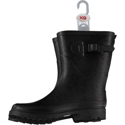 BOTTE XQ CAOUTCHOU NOIR IMPRIME LEOPARD 38