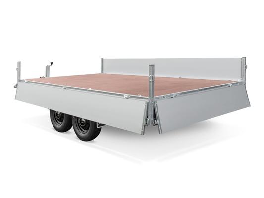 REMORQUE PLATEAU PLTEAU 750 2.50X1.50M 2E 750KG