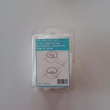 KIT 2 MANETTES SELECTEUR POUR BLOC MITIGEUR CABINE DE DOUCHE