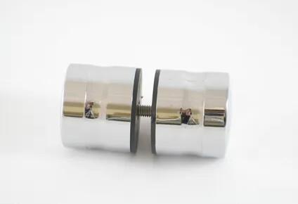 POIGNEE RONDE RAINUREE CABINE DE DOUCHE CHROME (+TIGE FILETE) (< 10MM)