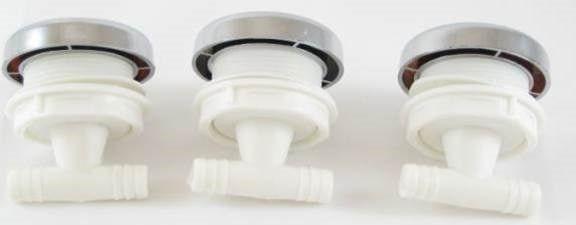 KIT DE BUSES CHROMEES POUR CABINES DE DOUCHE