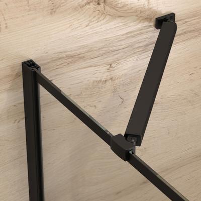 PARE BAIGNOIRE IBIZA BRICKS 130X105 NOIR MAT