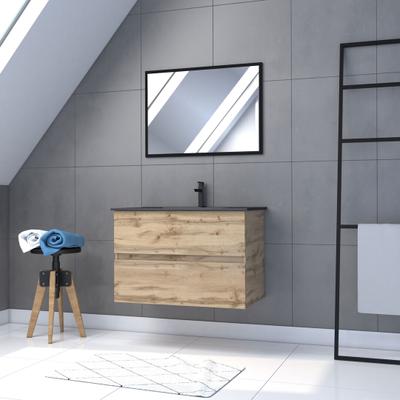 TIMBER BOIS 80CM 2 TIROIRS SUSPENDU