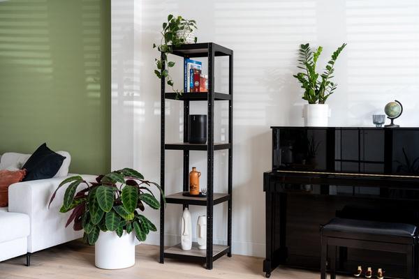 ETAGERE CUBE 5 176X45X45 NOIR