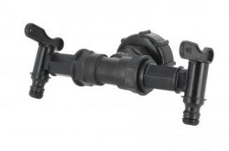 RACCORD S60X6 DEUX ROBINETS NEZ RACCORD