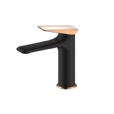 MITIGEUR LAVABO ITA NOIR MAT/CUIVRE