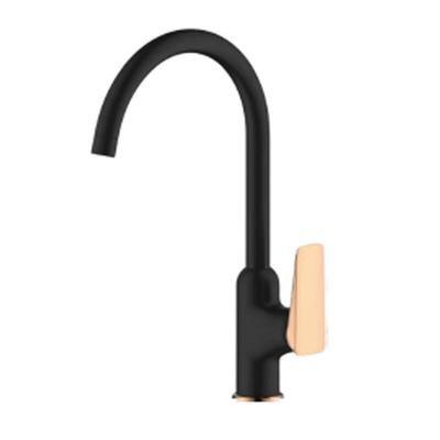 MITIGEUR CUISINE ITA NOIR  MAT/CUIVRE