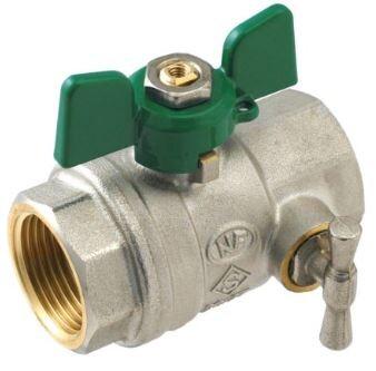 VANNE PAPILLON 3/4 FF+PURGEUR