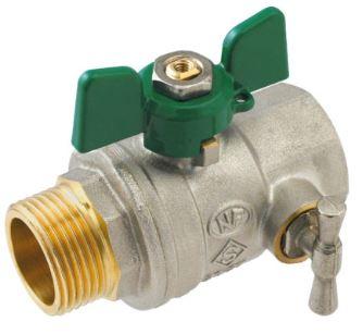 VANNE PAPILLON 1/2MF+PURGEUR