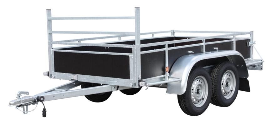 REMORQUE 2.54X1.31M 2 ESSIEUX 750KG