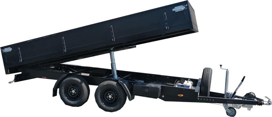REMORQUE FREINEE BASCULANTE.4X2M 2E 3.5T "BLACK COLOR"