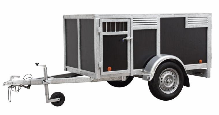 REMORQUE 2.00X1.00M 1 ESSIEU 499KG 4 CHIENS