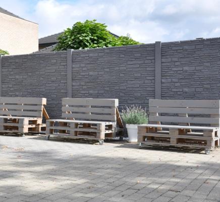 PLAQUE BETON ANTHRACITE RUSTIQUE 200X39,5X3,5CM