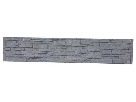 PLAQUE BETON ANTHRACITE RUSTIQUE 200X39,5X3,5CM