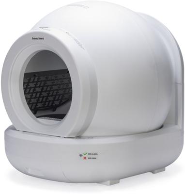 LITIERE AUTO-NETTOYANTE MOEZA BLANCHE 57X56CM