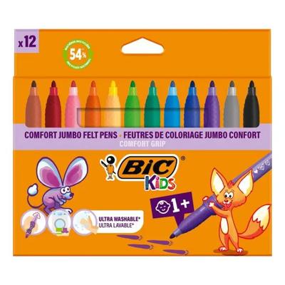 FEUTRES DE COLORIAGE BIC COMFY GRIP XL (12PCS)