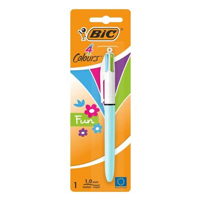 STYLO A BILLE BIC 4 COULEURS FUN