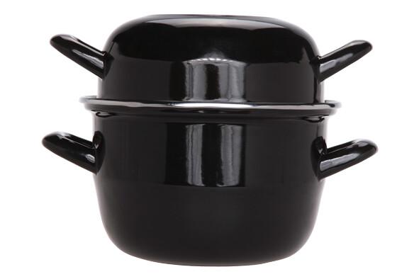 CASSEROLE MOULES NOIR 18CM 1.2KG