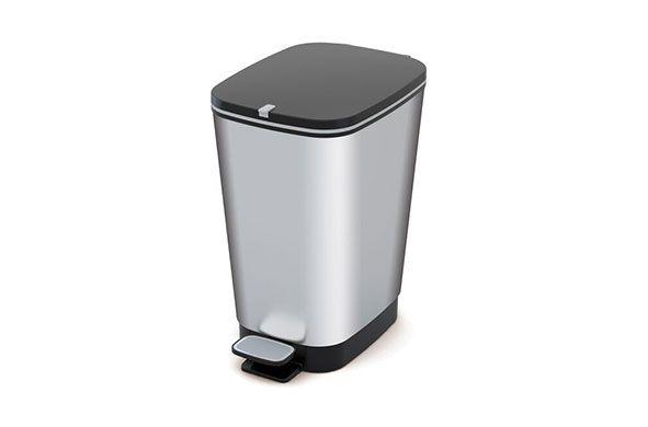 POUBELLE CHIC BIN PEDALE 10L STEEL 18X27X30CM HT