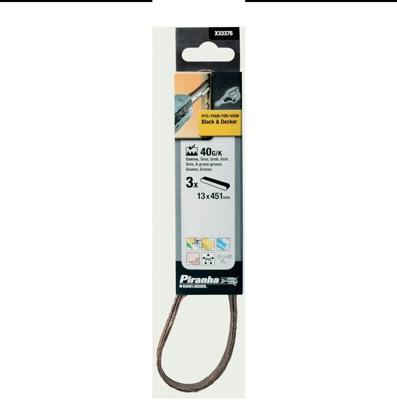 B&D BANDE ABRASIVE 13X455MM G40 (3PC)