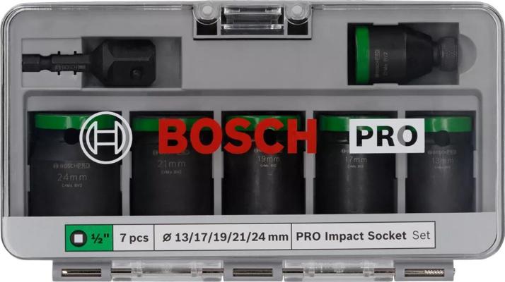 BOSCH DOUILLE A CHOC IMPACT (5PCS) + 2 ADAPTATEURS