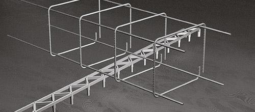 ECARTEUR TREILLIS BETON RAPY100 PP H:30MM LONG:100CM