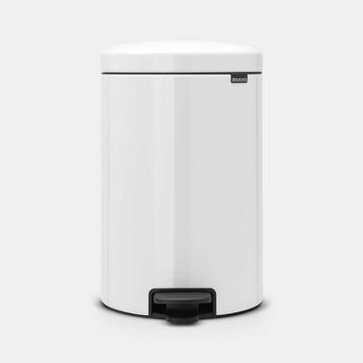 POUBELLE PEDALE NEWICON 20L BLANC