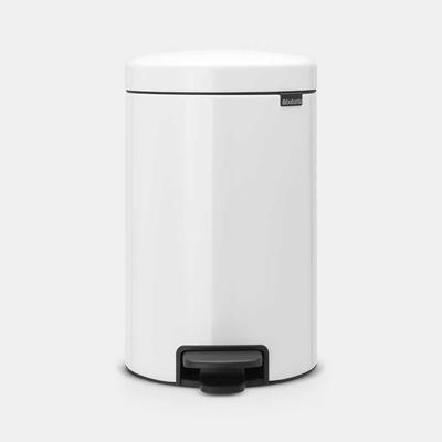 POUBELLE 12 LITRES BLANC