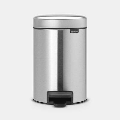 POUBELLE PEDALE NEWICON 3L MATT STEEL