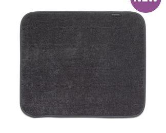 TAPIS EGOUTTOIR EN MICROFIBRE 47X40CM GRIS FONCE
