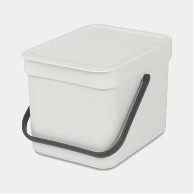 POUBELLE SORT&GO 6L LIGHT GREY