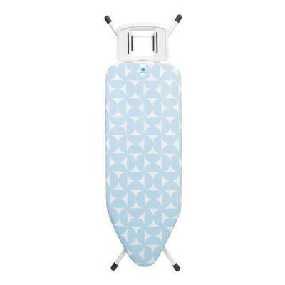 TABLE A REPASSER BLANC 124X38CM FRESH BREEZE AVEC REPOSE-FER