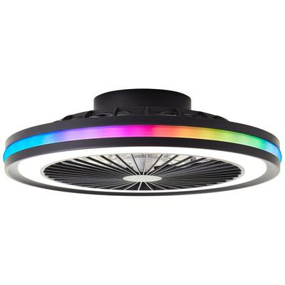 PALMERO PLAFONNIER VENTILATEUR 40W 5000LM NOIR