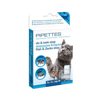 STOP PUCES & TIQUES PIPETTES CHAT 4X1.5ML