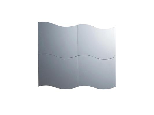 MIROIR WAVE A/BORDS POLIS 30X30CM (4PIECES)