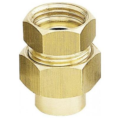 RACCORD UNION LAITON 3/8MXD12 SUR BLISTER