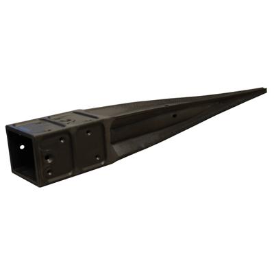 SUPPORT NOIR 90X90X750MM A ENFONCER