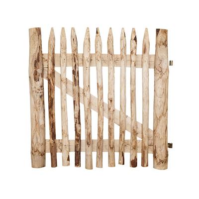 PORTE EN CHATAIGNIER ECORCE 100 X 100 CM