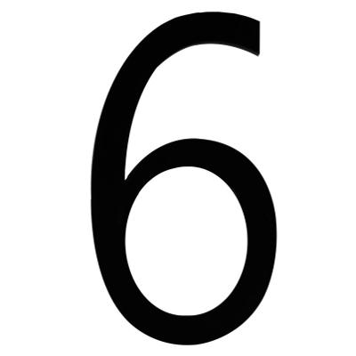 CHIFFRE 6 CM "6"