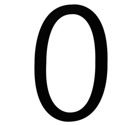 CHIFFRE 9 CM "0"