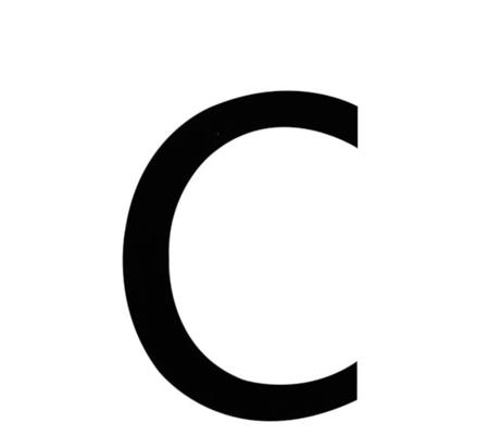 LETTRE 9 CM "C"